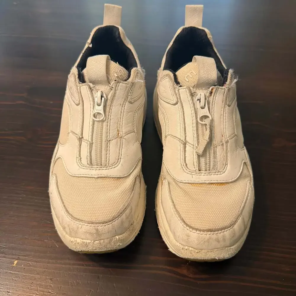 UGG Gore-Tex Zip Leather Sneakers White